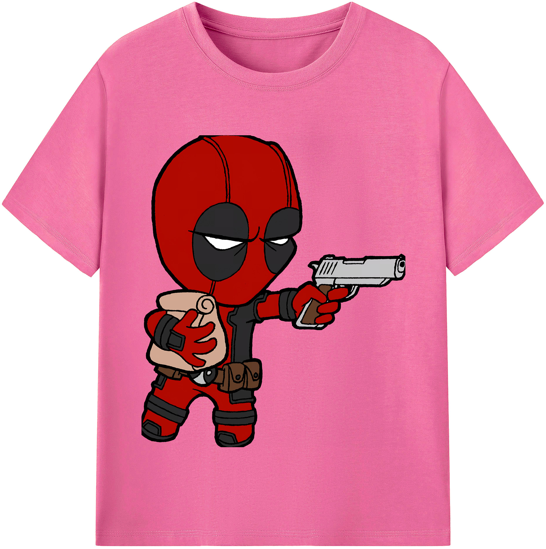 （画像用） Deadpool デッドプール レディースカジュアルプリントTシャツ（綿100％）